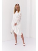 Asymmetric oversize dress with transparent sleeves ekri FK615 - Online store - Boutique